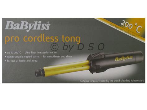 Babyliss Pro Cordless Portable Gas Tong Bu New
