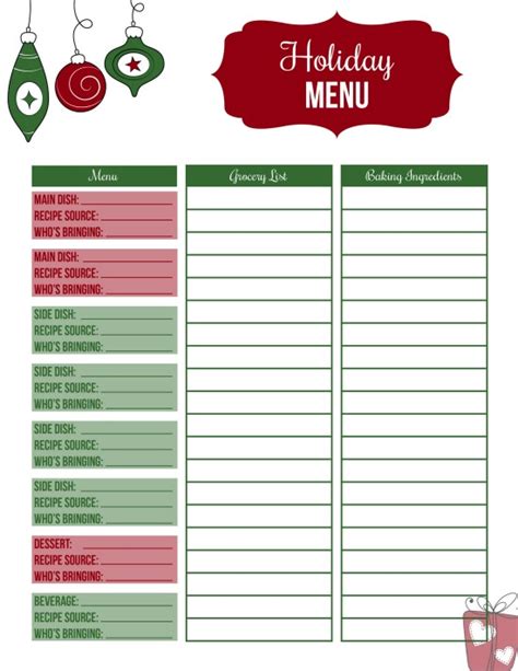9 Christmas Potluck Sign Up Sheets For You