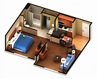 Geoff House: Extended Stay America 1 Bedroom Suite Floor Plan / Hotels ...