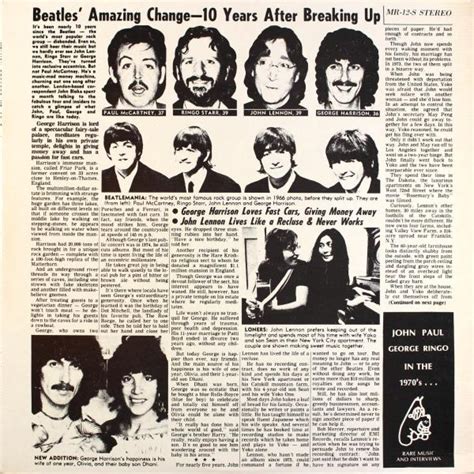 John Paul George Ringoin The 1970s The Beatles Bootlegs