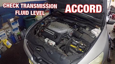 How To Check Transmission Fluid On Honda Accord 2003 To 2007 Youtube