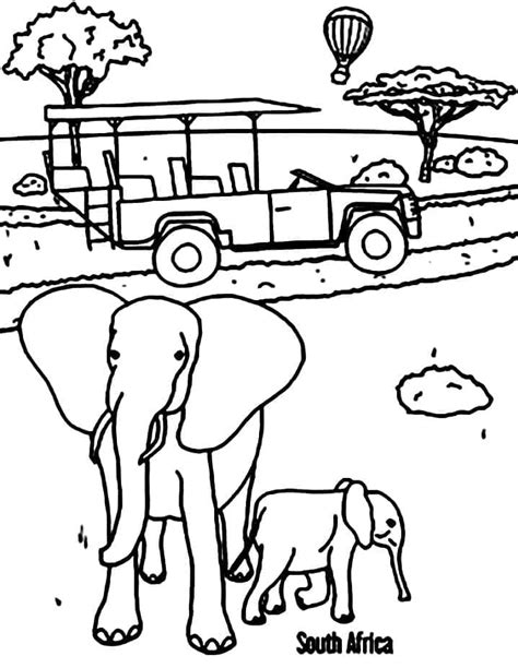 African Safari Coloring Page Download Print Or Color Online For Free