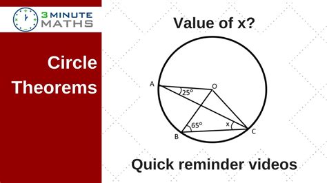 Circle Theorems Gcse Maths Question 1 Youtube