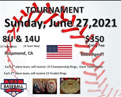 So Cal Baseball Tournaments Only Just A Few Spots Left Open