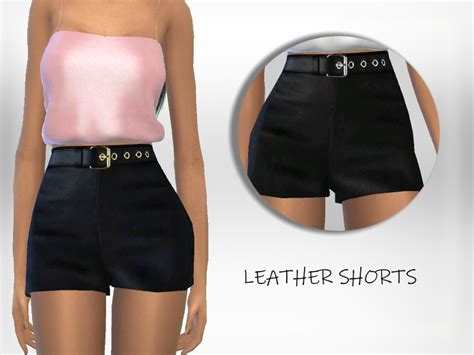 The Sims Resource Leather Shorts