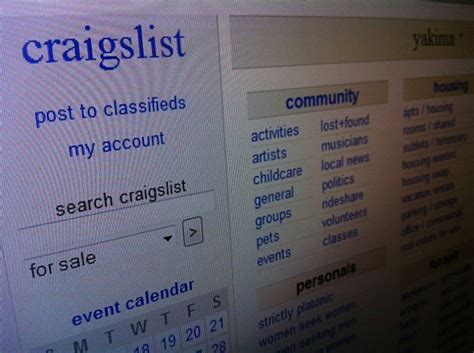 Ads from car dealers and private sellers. 5 Free Things We Found on Yakima Craigslist