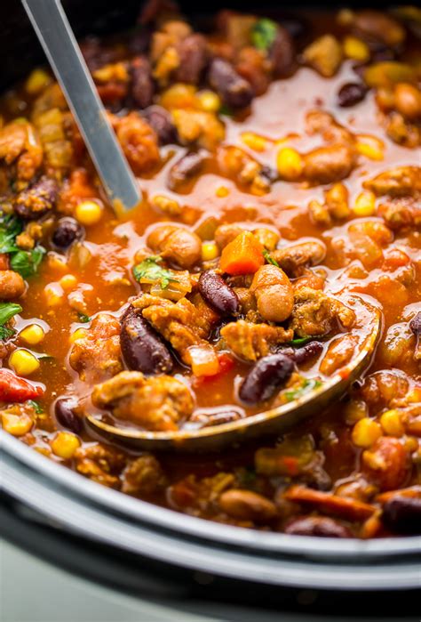 Comforting Slow Cooker Turkey Chili Baker By Nature