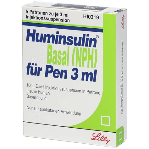 Huminsulin Basal Nph Für Pen 5x3 Ml Shop