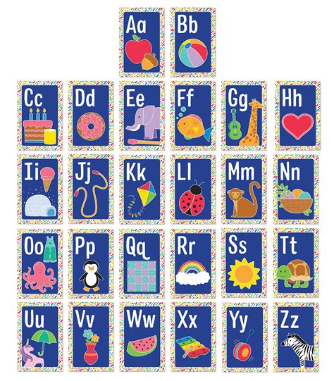 Buy Carson Dellosa 5 5 X 8 5 Alphabet S 26 Alphabet Letters Classroom S For Bulletin Board