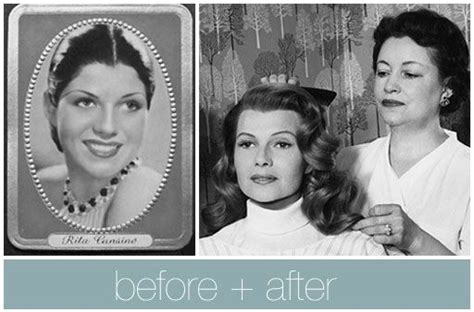 Rita Hayworth Before After Her Makeover Rita Hayworth Vintage