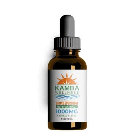 1000mg Broad Spectrum Cbd Oil Natural Flavor Kamba Wellness