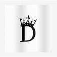 "Alphabet D/Crown letter " Poster for Sale by Uroojartist | Redbubble