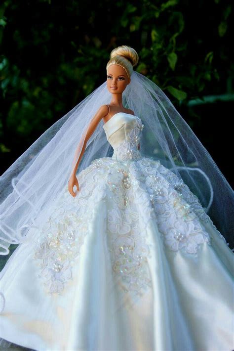 Pin By Holly Smith On Doll Barbie Wedding Dress Doll Wedding Dress