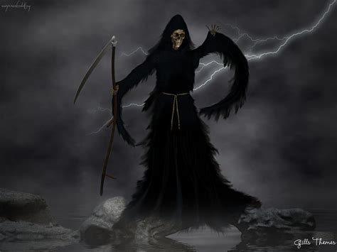 Grim Reaper Skeleton Death Abstract Fantasy 3d Reaper Dark Grim