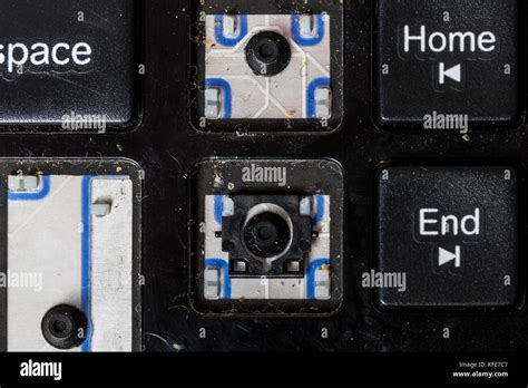 Broken Computer Keyboard With Keys Missing Stock Photo Alamy