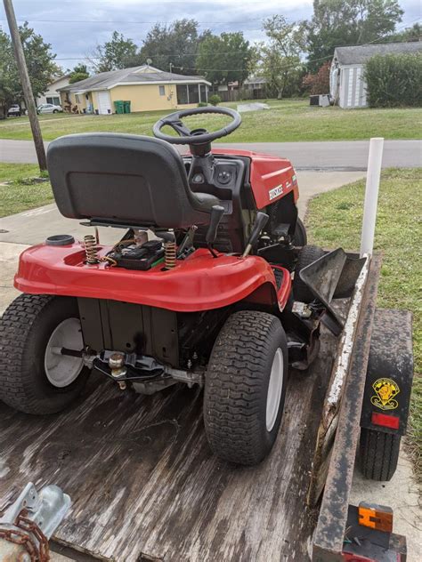 Huskee Lt3800 Riding Mower With Utility Trailer Included For Sale In