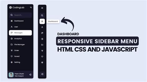 Responsive Navigation Bar Tutorial Html Css Javascript Javascript