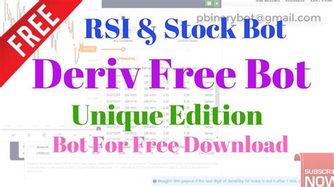 This is a great oportunity to have a binary bot to start practicing in a demo account at binary.com broker.to get this bot totally free just follow this. Binary Bot Rsi Kb : Last Digit Differs Stats Bot 91 To 97 ...