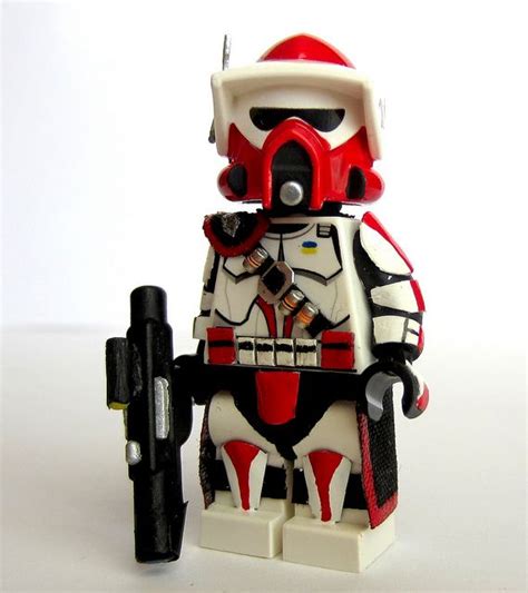 Custom Lego Red Clone Arf Arc Trooper Lego Star Wars Sets Lego Clone
