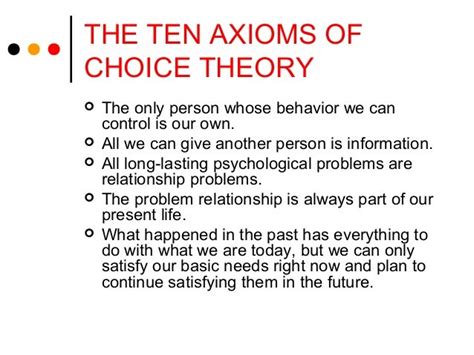 Choice Theory Presentation
