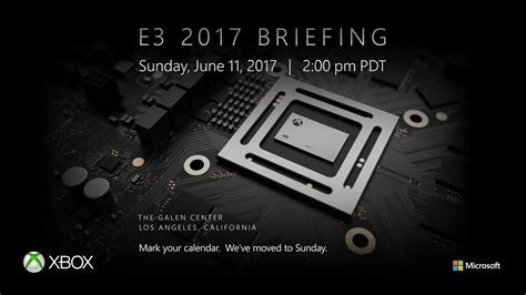 Microsoft Confirms E3 2017 Media Briefing Date And Time