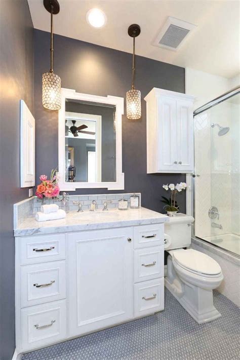 This wonderful bathroom from ashley montgomery design is the perfect combination of modern and trendy. 50+ Incredible Small Bathroom Remodel Ideas