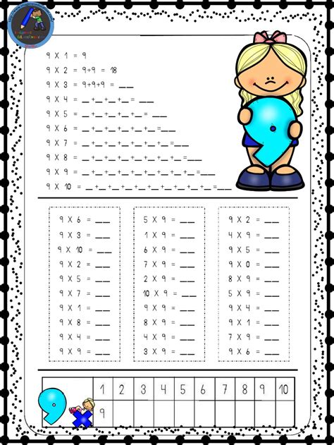 Fichas Para Estudiar Las Tablas De Multiplicar D