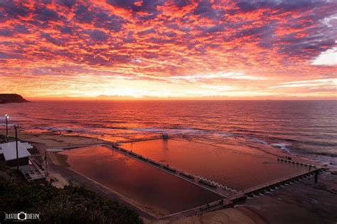 Merewether Red Glow David Diehm Photography