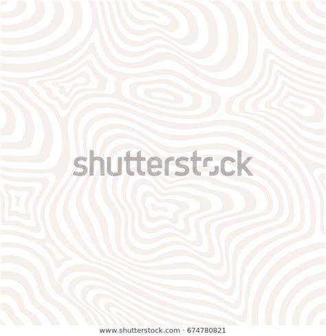 Vector Seamless Pattern Curved Lines Pastel White Beige Background