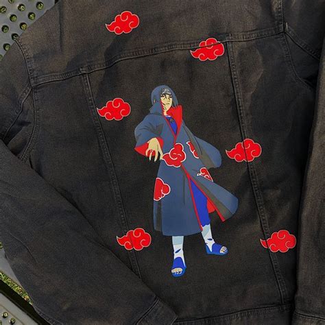 Naruto Itachi Uchiha Custom Denim Jacket The Custom Movement In