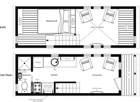 Tiny House Floor Plan No Loft Floor Roma