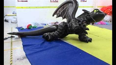 Fashion Design Inflatable Double Pvc Layers Toothless Costume Youtube