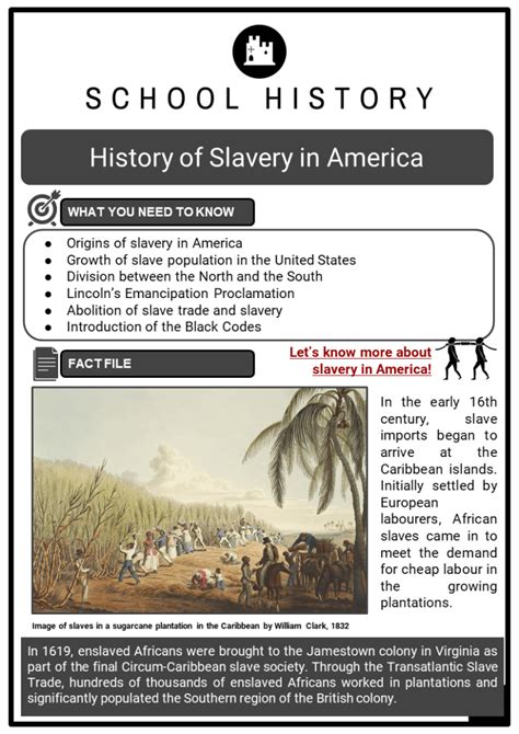 History Of Slavery In America Facts Timeline Worksheets And Origins