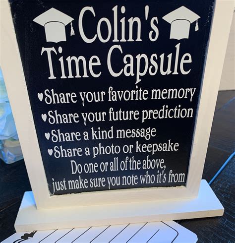 Graduation Party Time Capsule Personalized Comes With Box Etsy