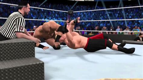 Wwe 2k15 Brock Lesnar Vs Triple H Fall Count Anywhere Match At