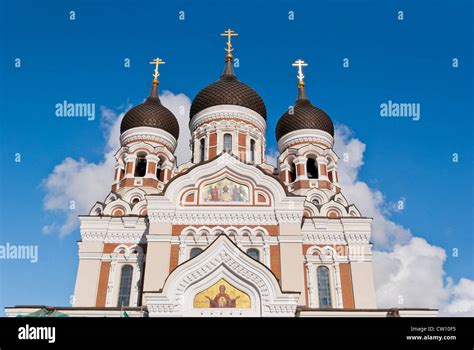 Alexander Nevsky Cathedral Tallinn Estonia Stock Photo Alamy