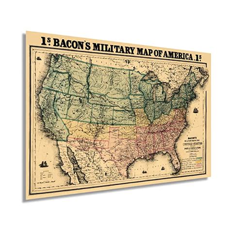 Buy Historix Vintage 1862 Military Map Of The United States 24x36