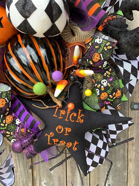 Halloween Wreath, Witch Wreath, Whimsical Witch Wreath, Halloween Witch ...