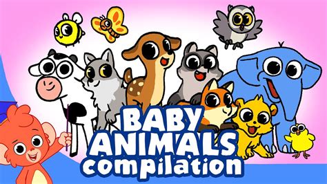 Cute Cartoon Baby Animals Angelicheritornanoacasa