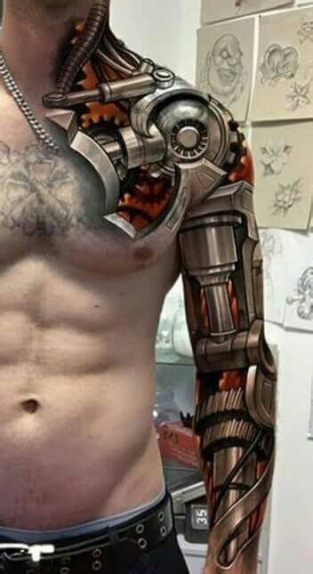 Top 80 Best Biomechanical Tattoos For Men Tattoo Designs
