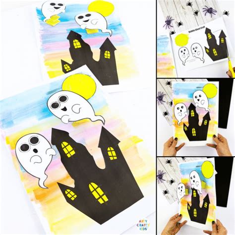 Easy Bobble Ghost Halloween Craft Arty Crafty Kids
