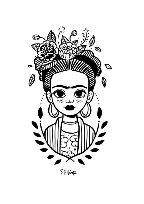 10 Dibujos Frida Kahlo Pinterest