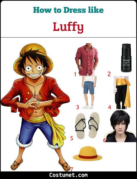 Monkey D Luffy One Piece Costume For Cosplay And Halloween 2022
