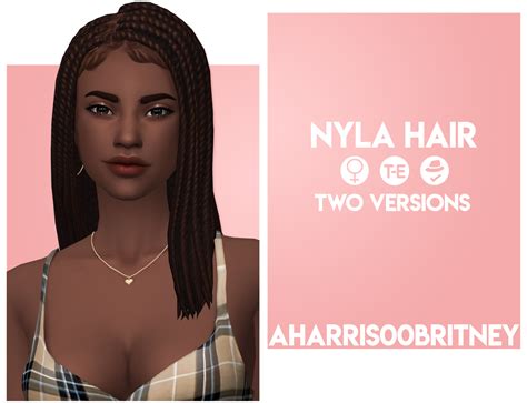 Ah00b Nyla Hair In 2021 Sims Hair Sims Sims 4 Mm