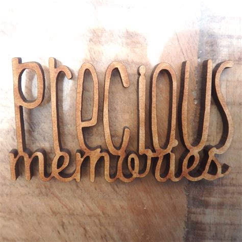 Precious memories Bois ou Carton bois | Sagaposcrap