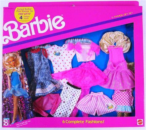 Barbie 6 Fashion T Set 737 2 Casual And 4 Party Dress New Ebay