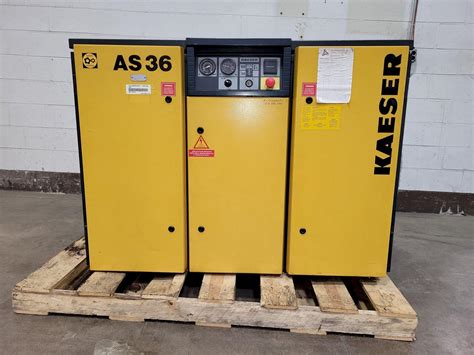 30 Hp Kaeser As36 Rotary Screw Type Air Compressor Adams Machinery