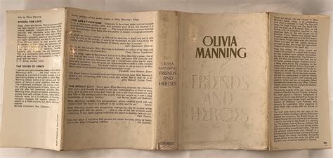 Olivia Manning Friends And Heroes First Uk Edition 1965