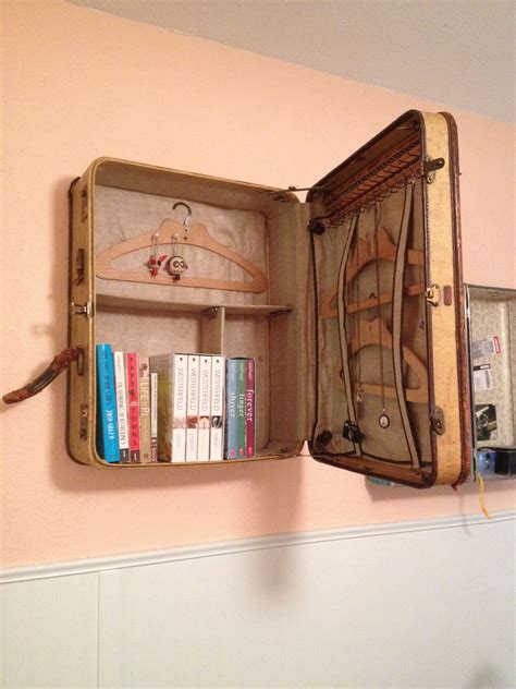 My Daughter S Ingenious Idea For Repurposing Vintage Luggage Diy Decor Old Luggage Craft