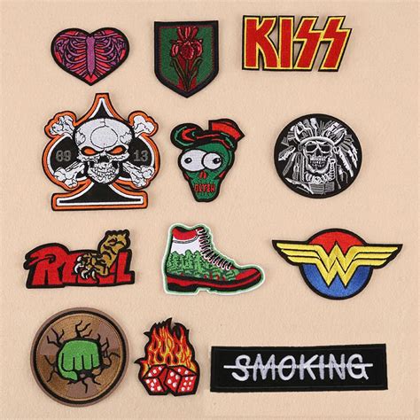 1pcs Mix Fashion Patch For Clothing Iron On Embroidered Sew Applique